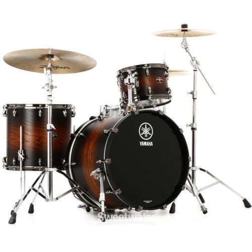 야마하 Yamaha Live Custom Hybrid Oak 3-piece Shell Pack - Earth Sunburst