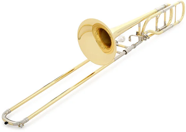 야마하 Yamaha YSL-882OR Xeno Professional F-Attachment Trombone - Clear Lacquer with Yellow Brass Bell