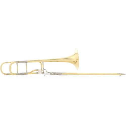 야마하 Yamaha YSL-882OR Xeno Professional F-Attachment Trombone - Clear Lacquer with Yellow Brass Bell