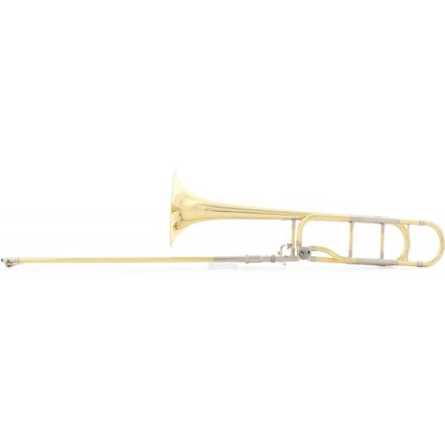 야마하 Yamaha YSL-882OR Xeno Professional F-Attachment Trombone - Clear Lacquer with Yellow Brass Bell