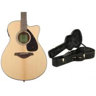 Yamaha FSX800C Concert Cutaway Acoustic-electric Guitar with Case - Natural