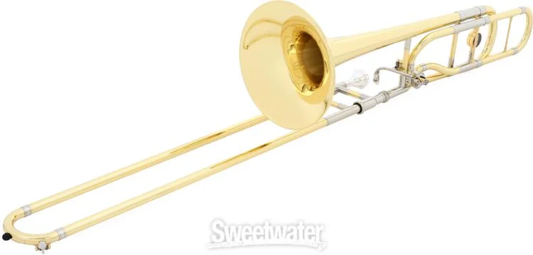 야마하 Yamaha YSL-882O Xeno Professional F-attachment Trombone - Clear Lacquer with Yellow Brass Bell