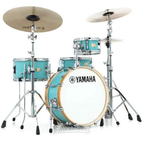 야마하 Yamaha SBP0F4H Stage Custom Hip 4-piece Shell Pack - Matte Surf Green