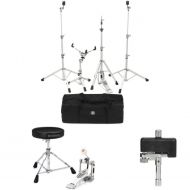 Yamaha HW-3 4-piece Crosstown Advanced Lightweight Hardware Pack with Kick Drum Pedal and Throne