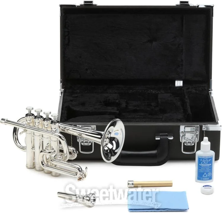 야마하 Yamaha YTR-6810S Professional Bb/A Piccolo Trumpet - Silver Plated Demo