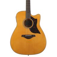 Yamaha A1M Dreadnought Cutaway - Vintage Natural