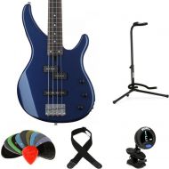 Yamaha TRBX174 Bass Guitar Essentials Bundle - Blue Metallic