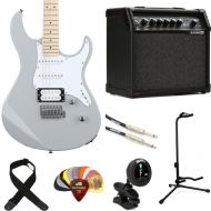 Yamaha PAC112VM Pacifica Electric Guitar and Line 6 Spider V 20 MkII Amp Bundle - Grey