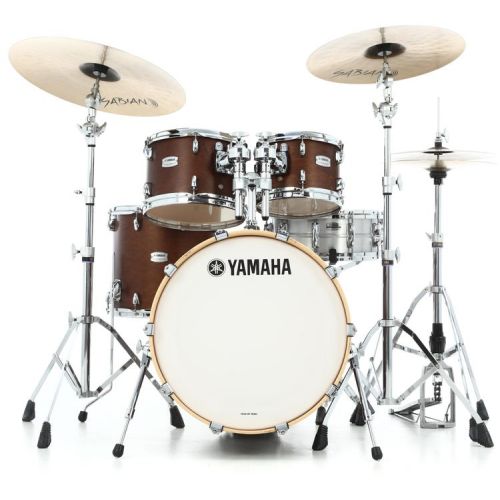 야마하 Yamaha TMP0F56CHS Tour Custom 5-piece Shell Pack (Matching Snare) - Chocolate Satin