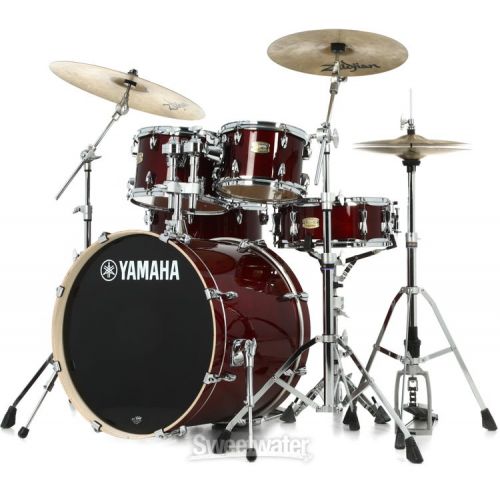 야마하 Yamaha SBP2F50 Stage Custom Birch 5-piece Shell Pack - Cranberry Red