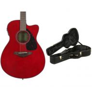 Yamaha FSX800C Concert Cutaway with Case - Ruby Red