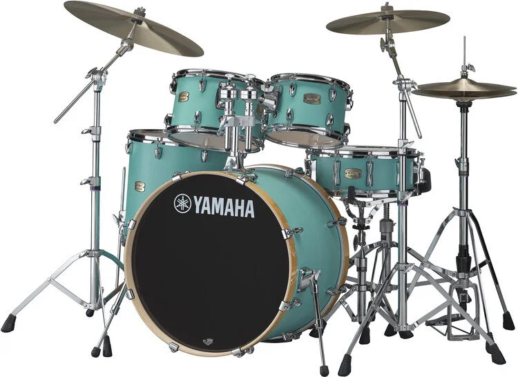 야마하 Yamaha SBP2F50 Stage Custom Birch 5-piece Shell Pack - Matte Surf Green