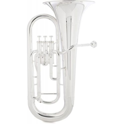 야마하 Yamaha YEP-201 3-Valve Student Euphonium and The Hug Stand - Silver-plated