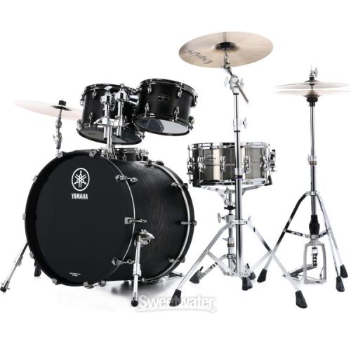 야마하 Yamaha Live Custom Hybrid Oak 5-piece Shell Pack - Charcoal Sunburst