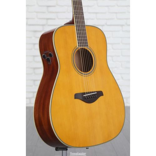 야마하 Yamaha FG-TA TransAcoustic Dreadnought Acoustic-electric Guitar - Vintage Tint