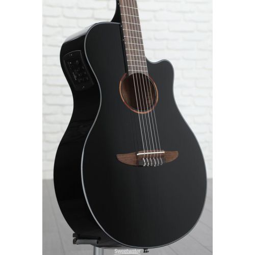 야마하 Yamaha NTX1 Nylon String Acoustic-Electric Guitar - Black Demo