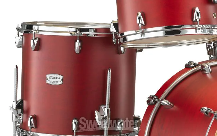 야마하 Yamaha TMP2F4 Tour Custom 4-piece Shell Pack - Candy Apple Satin