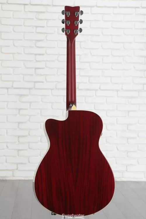 야마하 Yamaha Yamaha FSC-TA TransAcoustic Concert Cutaway - Ruby Red Used