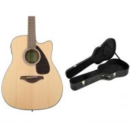 Yamaha FGX800C Dreadnought Cutaway with Case - Natural