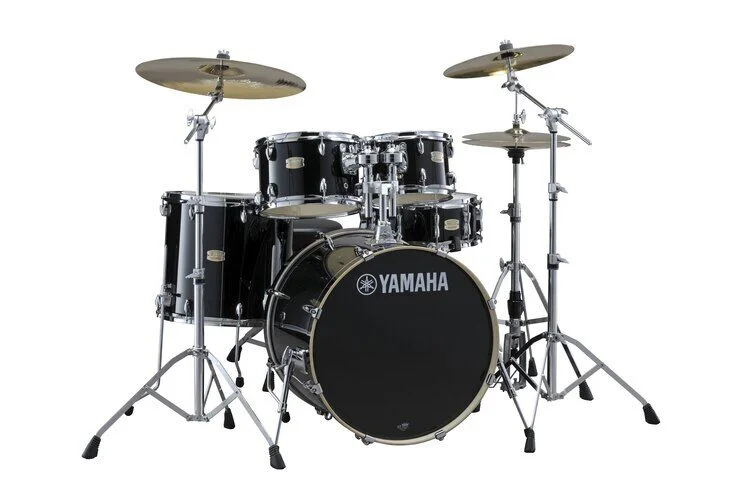 야마하 Yamaha SBP0F50 Stage Custom Birch 5-piece Shell Pack - Raven Black