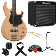 Yamaha BB234 Bass Guitar and Ampeg RB-108 Amp Bundle - Yellow Natural Satin