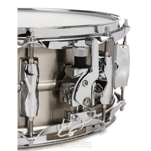 야마하 Yamaha Recording Custom Stainless Steel Snare Drum - 5.5 x 14-inch - Brushed