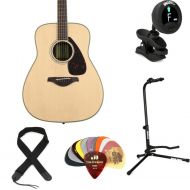 Yamaha FG830 Dreadnought Essentials Bundle - Natural