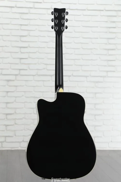 야마하 Yamaha FGC-TA TransAcoustic Dreadnought Guitar - Black Demo