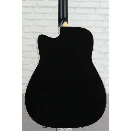 야마하 Yamaha FGC-TA TransAcoustic Dreadnought Guitar - Black Demo