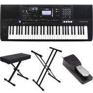 Yamaha PSR-E473 61-key Portable Arranger Essentials Bundle