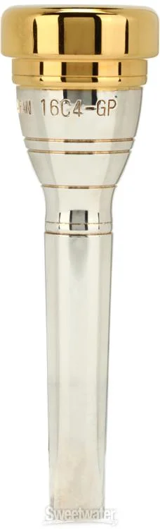 야마하 Yamaha TR-16C4-GP GP Series Heavyweight Trumpet Mouthpiece with Gold-plated Rim and Cup