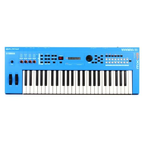 야마하 Yamaha MX49 Essential Keyboard Bundle - Blue