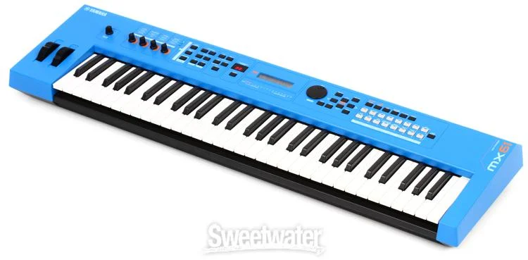 야마하 Yamaha MX61 Music Synthesizer V2 - Blue