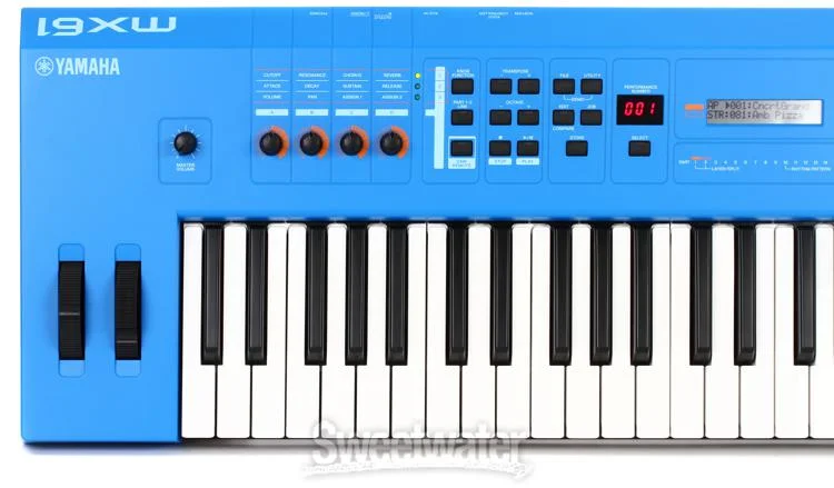 야마하 Yamaha MX61 Music Synthesizer V2 - Blue