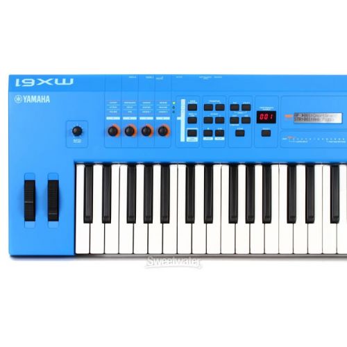 야마하 Yamaha MX61 Music Synthesizer V2 - Blue