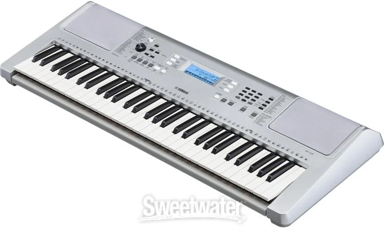 야마하 Yamaha YPT370 61-key Portable Keyboard - Silver