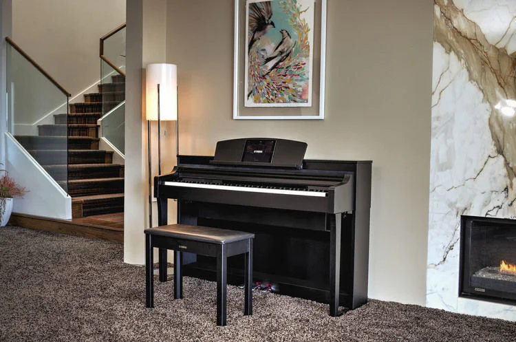 야마하 Yamaha Clavinova CSP-170 Digital Upright Piano - Matte Black Finish