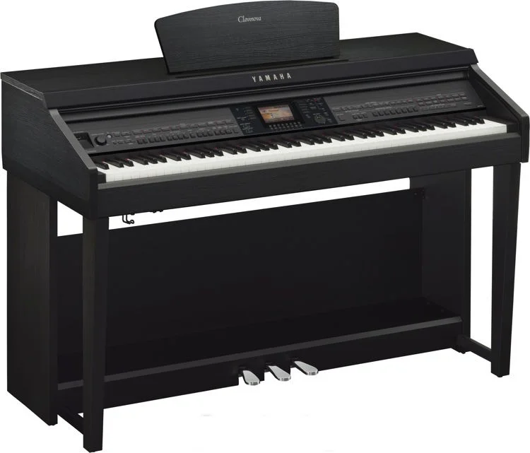야마하 Yamaha Clavinova CVP-701 Digital Upright Piano with Bench - Matte Black Finish
