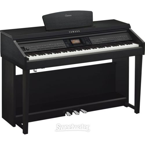 야마하 Yamaha Clavinova CVP-701 Digital Upright Piano with Bench - Matte Black Finish