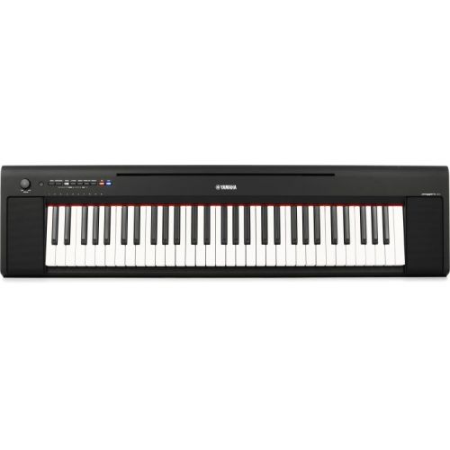 야마하 Yamaha Piaggero NP-15 61-key Portable Piano Essentials Bundle - Black