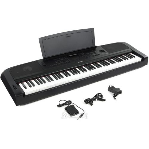 야마하 Yamaha DGX670B 88-key Arranger Piano with Stand and Pedals - Black