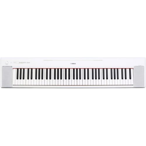 야마하 Yamaha Piaggero NP-35 76-key Portable Piano Essentials Bundle - White