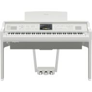 Yamaha Clavinova CVP-809 Digital Upright Piano with Bench - Polished White Finish