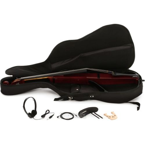 야마하 Yamaha Silent Cello SVC-110SK Electric Cello - Brown