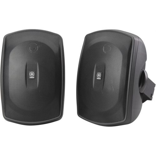 야마하 Yamaha Audio Yamaha NS-AW190BL 2-Way Indoor/Outdoor Speakers (Pair, Black)