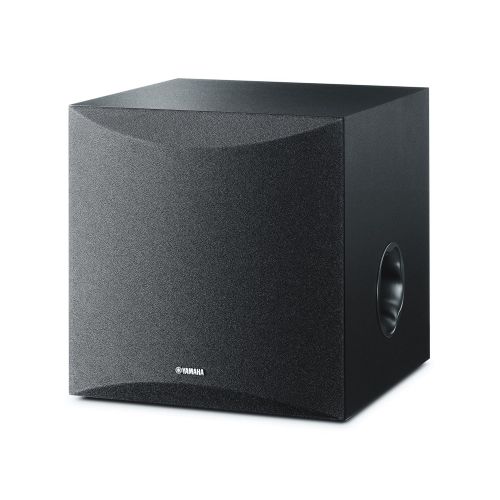 야마하 Yamaha Audio Yamaha 8 100W Powered Subwoofer - Black (NS-SW050BL) & AmazonBasics Subwoofer Cable - 8 Feet