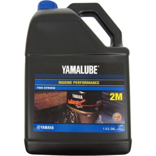 야마하 YAMAHA LUB-2STRK-M1-04 Yamalube 2M Marine 2-Stroke Oil NMMA TC-W3 Gallon; LUB2STRKM104 Made