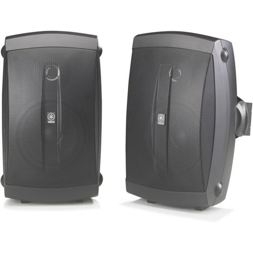 야마하 Yamaha NS-AW150BL 2-Way Indoor/Outdoor Speakers (Pair, Black) - Wired