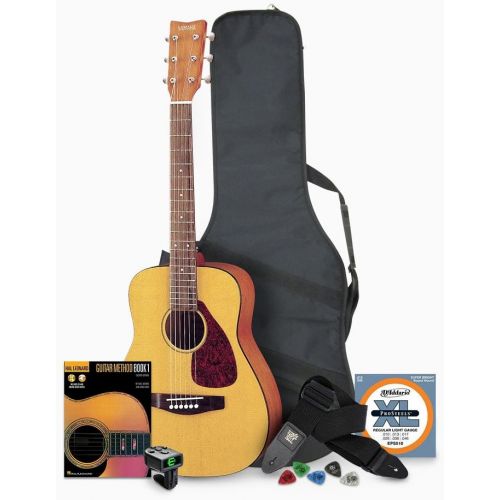 야마하 Yamaha JR1 FG Junior 3/4 Size Acoustic Guitar with Gig Bag and Legacy Accessory Bundle
