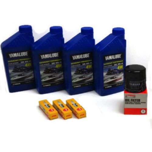 야마하 Yamaha 2016-2019 VX Deluxe/Cruiser/Sport with TR-1 (1049CC) Oil Change Kit w/NGK Spark Plugs